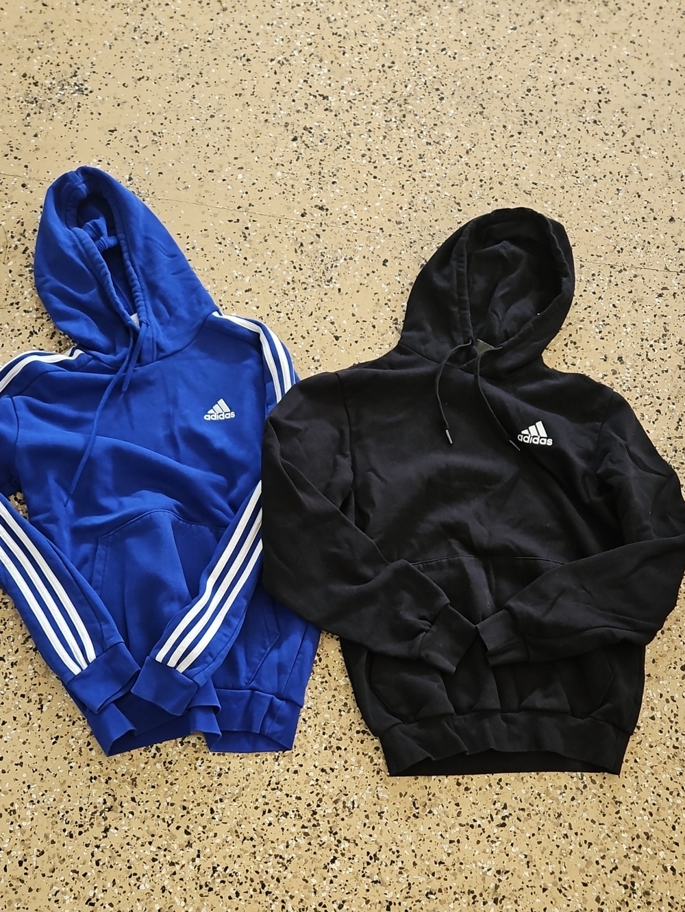 adidas Men's Hooded Sweatshirts - Royal Blue & Black